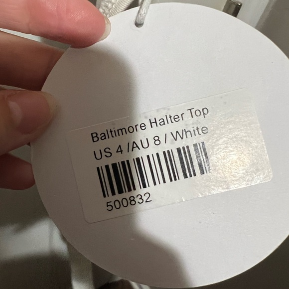 Princess Polly Baltimore Button Down Halter Top - Picture 4 of 5